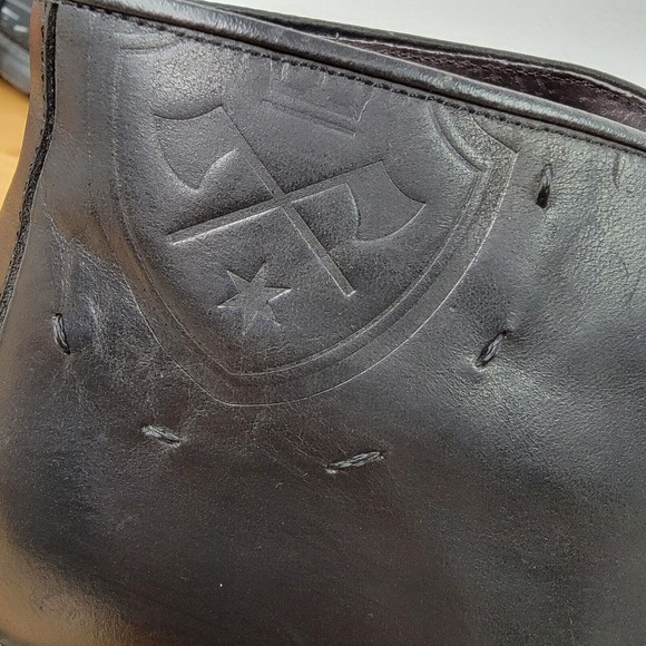 Ortiz & Reed Heritage Leather Chukka Boots Mens Size 10 Lace Up Black Arms - Picture 7 of 10